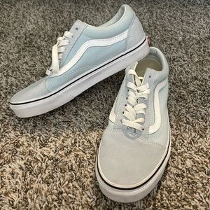 Baby blue Vans😍
